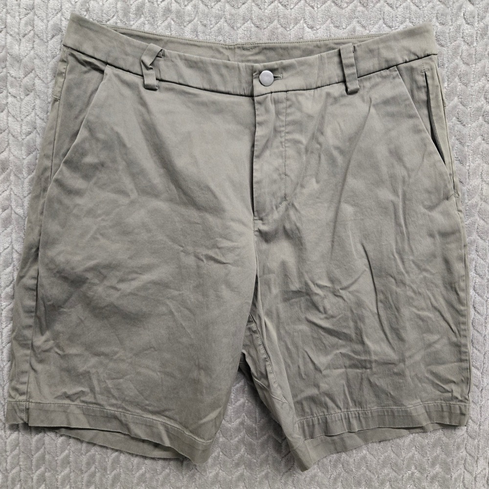 Lululemon Mens Commission Short 9" Gray Chino Shorts Size 33‎ LM7AAAS